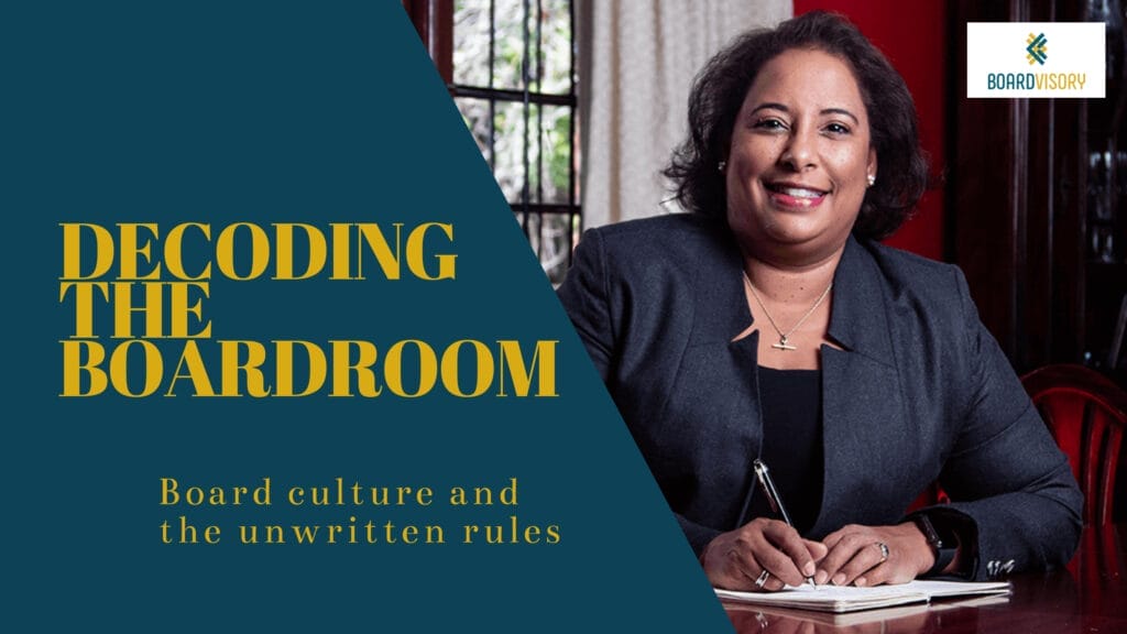 DECODING THE BOARDROOM An online course about Boardroom Culture